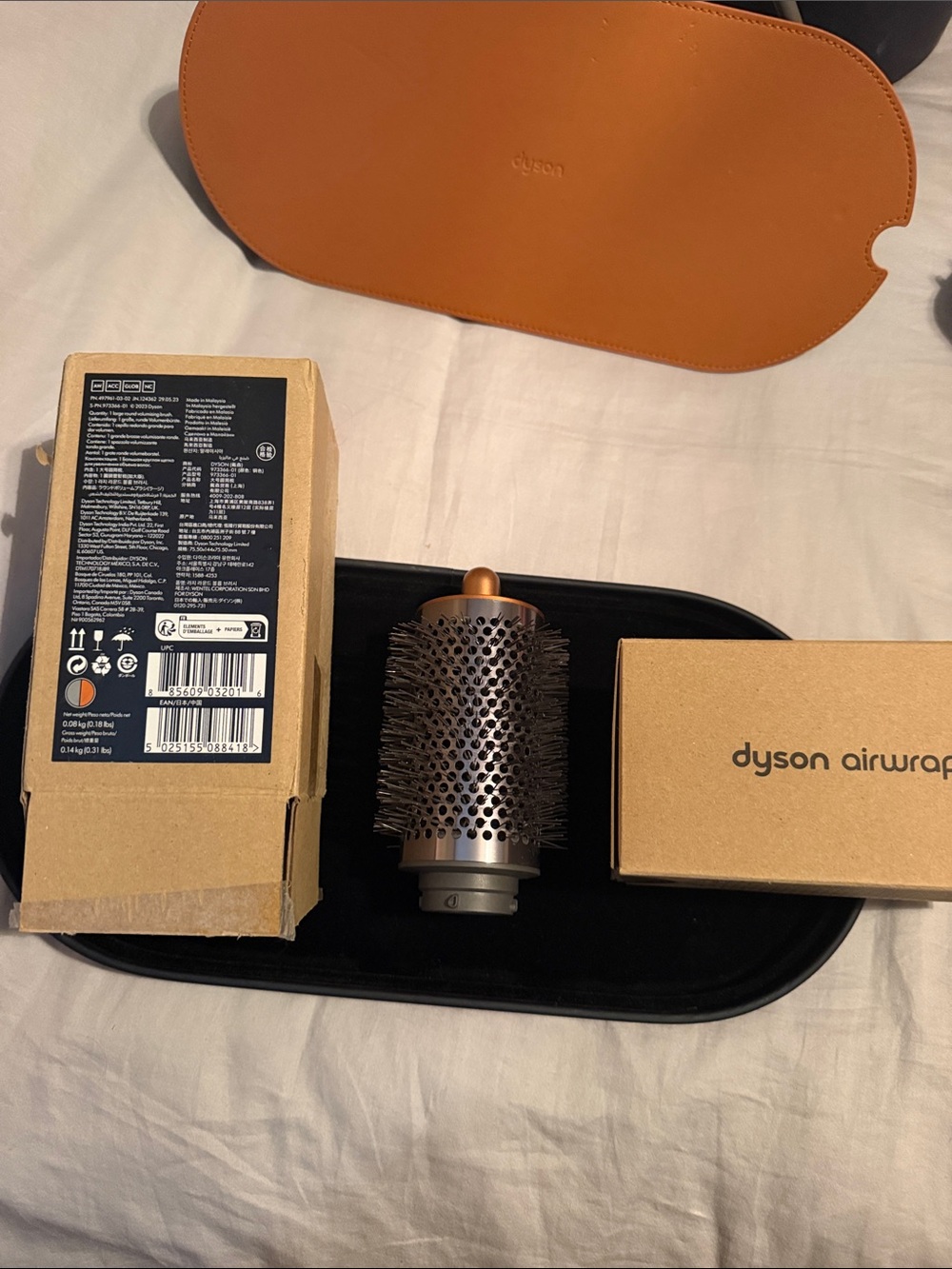 Dyson Large Round Styling Brush Attachment in Copper and Black